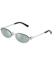 Tiffany & Co. - Tf3119D 600165 Sunglasses Metal Light Round Normal Mirrored - Lyst