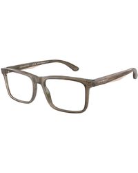Emporio Armani - Ea3227 6055 Optical Frames Acetate Transparent Pillow Normal - Lyst