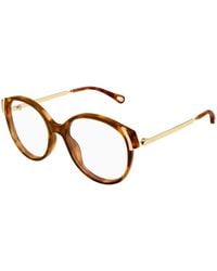 Chloé - Ch0328O 007 Optical Frames Acetate Transparent Round - Lyst