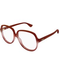 Chloé - Ch0391O 004 Optical Frames Acetate Transparent Squared - Lyst