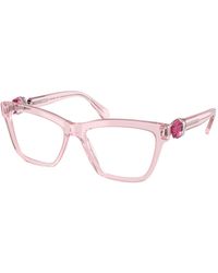 Swarovski - Sk2021 3001 Optical Frames Acetate Transparent Squared Normal - Lyst