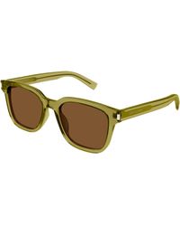 Saint Laurent - Sl 711/K 005 Sunglasses Acetate Squared - Lyst