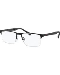 Emporio Armani - Ea1110D 3175 Optical Frames Metal Squared Normal - Lyst