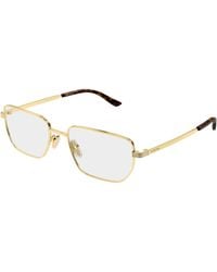 Gucci - Gg2225O 002 Optical Frames Metal Transparent Squared - Lyst