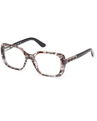 Guess - Gm50054 20 Optical Frames Acetate Squared Normal - Lyst
