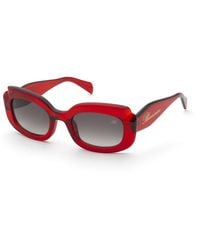 Blumarine - Sbm890 929 Sunglasses Acetate Squared Normal Shaded - Lyst