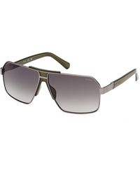 Guess - Gu00305 08P Sunglasses Metal Squared Normal - Lyst