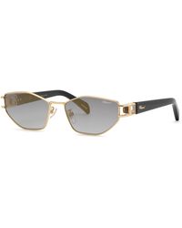 Chopard - Schm13S 300G Sunglasses Metal Smoke Geometric Anti-Glare - Lyst