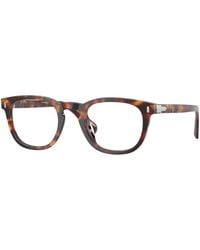 Persol - Po3406V Gianni 24 Optical Frames Acetate Transparent Squared Normal - Lyst