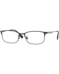 Burberry - Be1357Td 1014 Optical Frames Titanium Transparent Squared Normal - Lyst