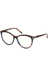 Tom Ford - Ft5990-B 001 Optical Frames Acetate Round Normal - Lyst