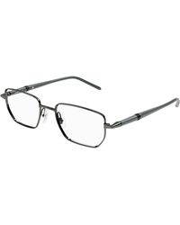 Montblanc - Mb0347O 006 Optical Frames Metal Transparent Squared - Lyst