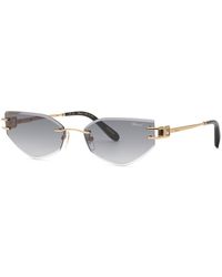 Chopard - Schm60S 300 Sunglasses Metal Smoke Geometric Anti-Glare Nuanced - Lyst