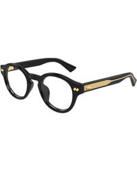 Bottega Veneta - Bv1444Oa 001 Optical Frames Acetate Transparent Round - Lyst