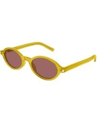 Saint Laurent - Sl 751 Jeanne 004 Sunglasses Acetate Round - Lyst