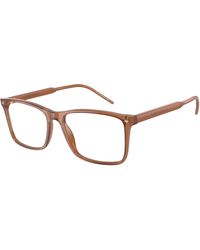 Giorgio Armani - Ar7258 5932 Optical Frames Acetate Transparent Squared Normal - Lyst