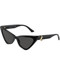 Jimmy Choo - Jc5008 500087 Sunglasses Acetate Cat Eye Normal - Lyst