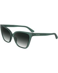 Calvin Klein - Ck24507S 338 Sunglasses Bio-Inject Smoke Cat Eye Normal Shaded - Lyst