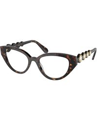 Swarovski - Sk2024 1002 Optical Frames Acetate Transparent Geometric Normal - Lyst