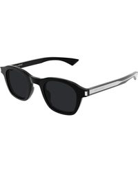Saint Laurent - Sl 880 001 Sunglasses Acetate Round - Lyst