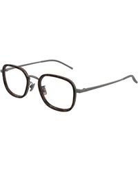 Bottega Veneta - Bv1427Oa 002 Optical Frames Titanium Transparent Squared - Lyst