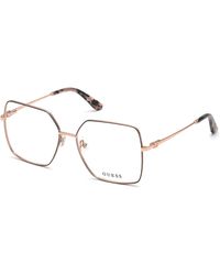 Guess - Gu2824 005 Optical Frames Metal Squared Normal - Lyst