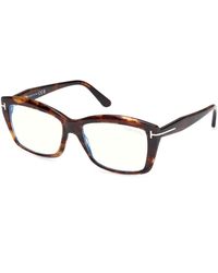 Tom Ford - Ft6065-B 055 Optical Frames Acetate Squared Normal - Lyst