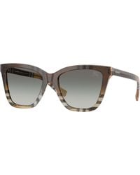 Burberry - Be4470 420211 Sunglasses Acetate Squared Normal Shaded - Lyst