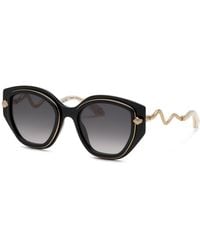 Roberto Cavalli - Src096M 700 Sunglasses Acetate Smoke Butterfly Normal Shaded - Lyst