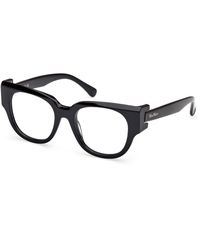 Max Mara - Mm5183 001 Optical Frames Acetate Round Normal - Lyst