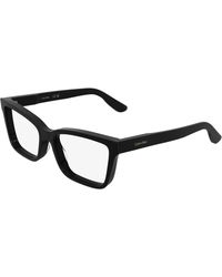 Calvin Klein - Ck25543 001 Optical Frames Acetate Cat Eye Normal - Lyst