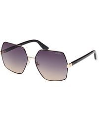 Guess - Gu7881-H 05B Sunglasses Metal Geometric Normal Shaded - Lyst