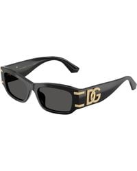 Dolce & Gabbana - Dg4564 501/87 Sunglasses Acetate Squared Normal - Lyst
