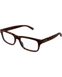 Gucci - Gg1858O 002 Optical Frames Injected Transparent Squared - Lyst