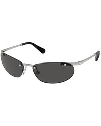 Swarovski - Sk7019 400187 Sunglasses Metal Round Normal - Lyst