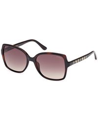 Guess - Gu00100 52F Sunglasses Injected Squared Normal Shaded - Lyst
