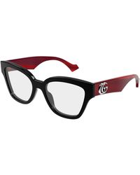 Gucci - Gg1424O 013 Optical Frames Acetate Transparent Round - Lyst