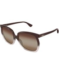 Chloé - Ch0389S 003 Sunglasses Acetate Squared Nuanced - Lyst