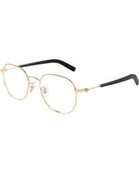 Montblanc - Mb0425Oa 002 Optical Frames Metal Transparent Squared - Lyst