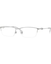 DIESEL - Dl5011D 1001 Optical Frames Metal Transparent Squared Normal - Lyst