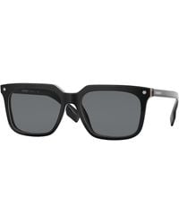 Burberry - Be4337 Carnaby 379887 Sunglasses Acetate Squared Normal - Lyst