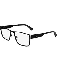 Calvin Klein - Ckj24208 001 Optical Frames Metal Squared Normal - Lyst