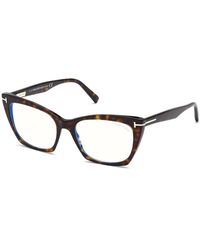 Tom Ford - Ft5709-B 052 Optical Frames Acetate Cat Eye Normal - Lyst