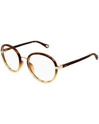 Chloé - Ch0308O 002 Optical Frames Bio-Injected Transparent Round - Lyst