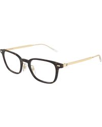 Montblanc - Mb0467Ol 015 Optical Frames Injected Transparent Squared - Lyst