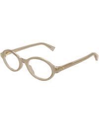 Bottega Veneta - Bv1367O 003 Optical Frames Acetate Transparent Round - Lyst