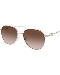 Michael Kors - Mk1128J Empire 123313 Sunglasses Metal Pilot Normal Shaded - Lyst