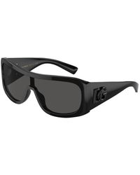 Dolce & Gabbana - Dg4454 501/87 Sunglasses Acetate Squared Normal - Lyst