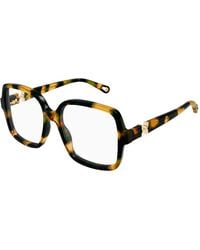 Chloé - Ch0335O 002 Optical Frames Acetate Transparent Squared - Lyst