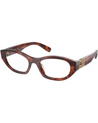 Miu Miu - Mu 03Wv 21C1O1 Optical Frames Acetate Transparent Geometric Normal - Lyst